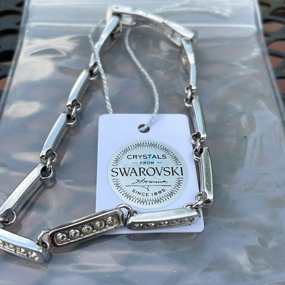 Swarovski silver bracelet w tag! Chain links style. Last picture Swarovski icon! - Picture 4 of 5